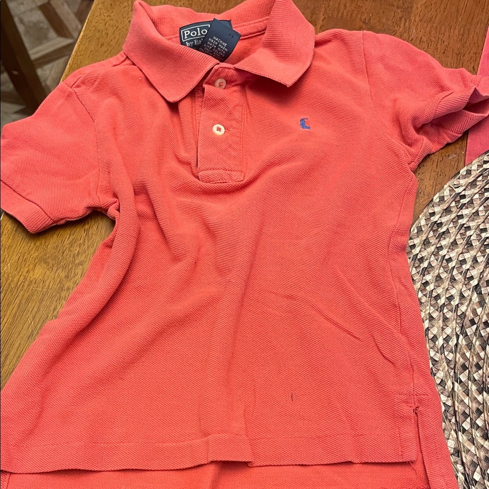 Polo by Ralph Lauren Kids Coral-Red Short Sleeve Polo